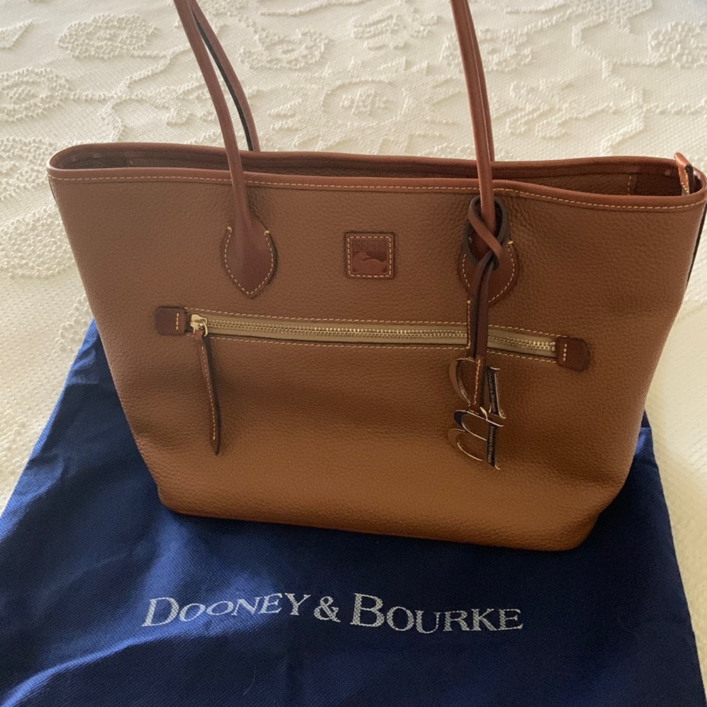 Dooney & Bourke Pebble Grain Brown Tote
